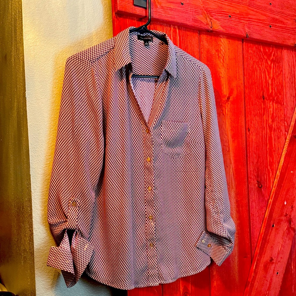 Stylish Purple and White Patterned Shirt